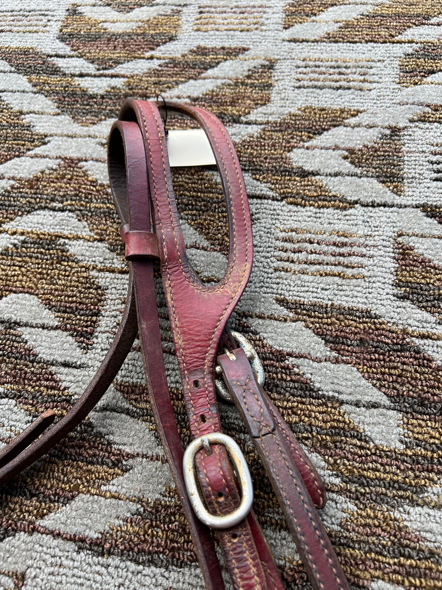 Leather One Ear Headstall w/ Throatlatch