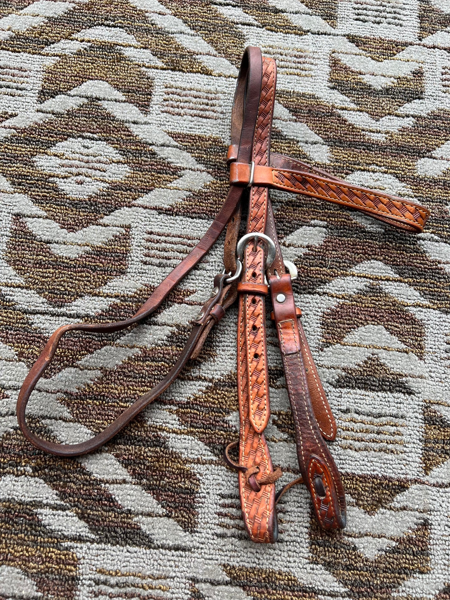 Tooled Leather Headstall