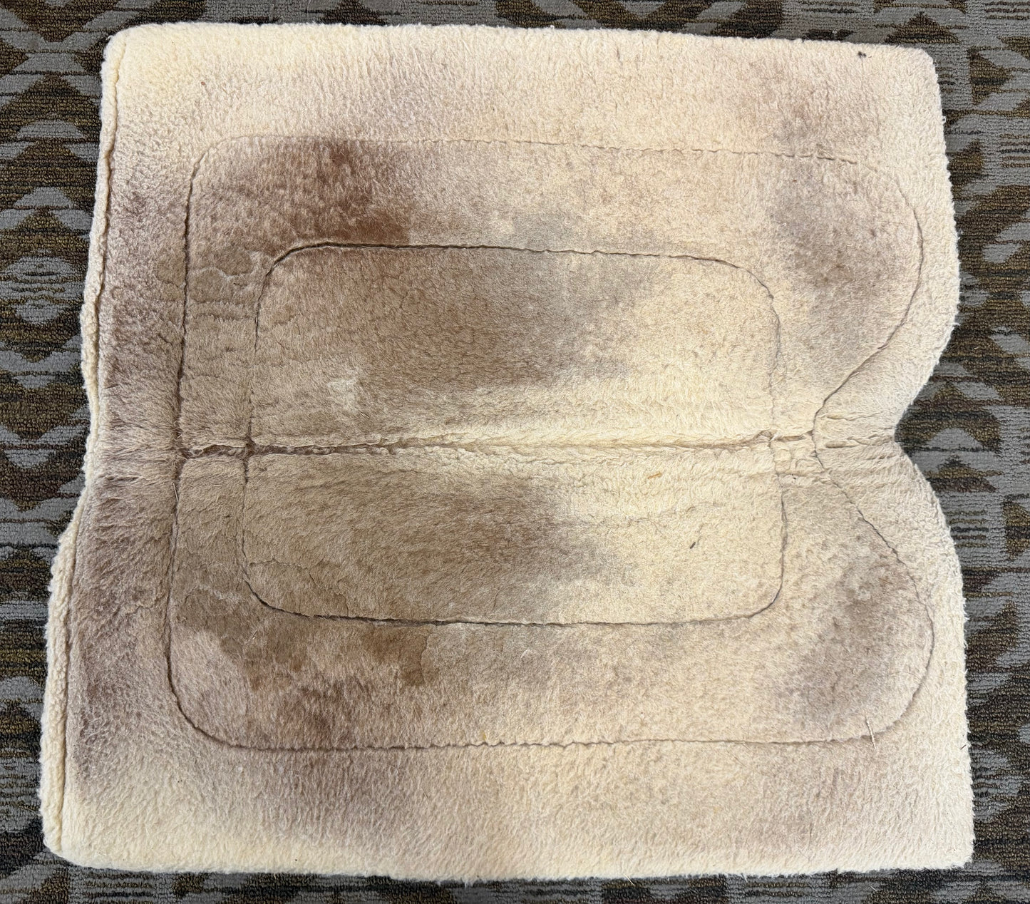 Green Striped Fleece Pad