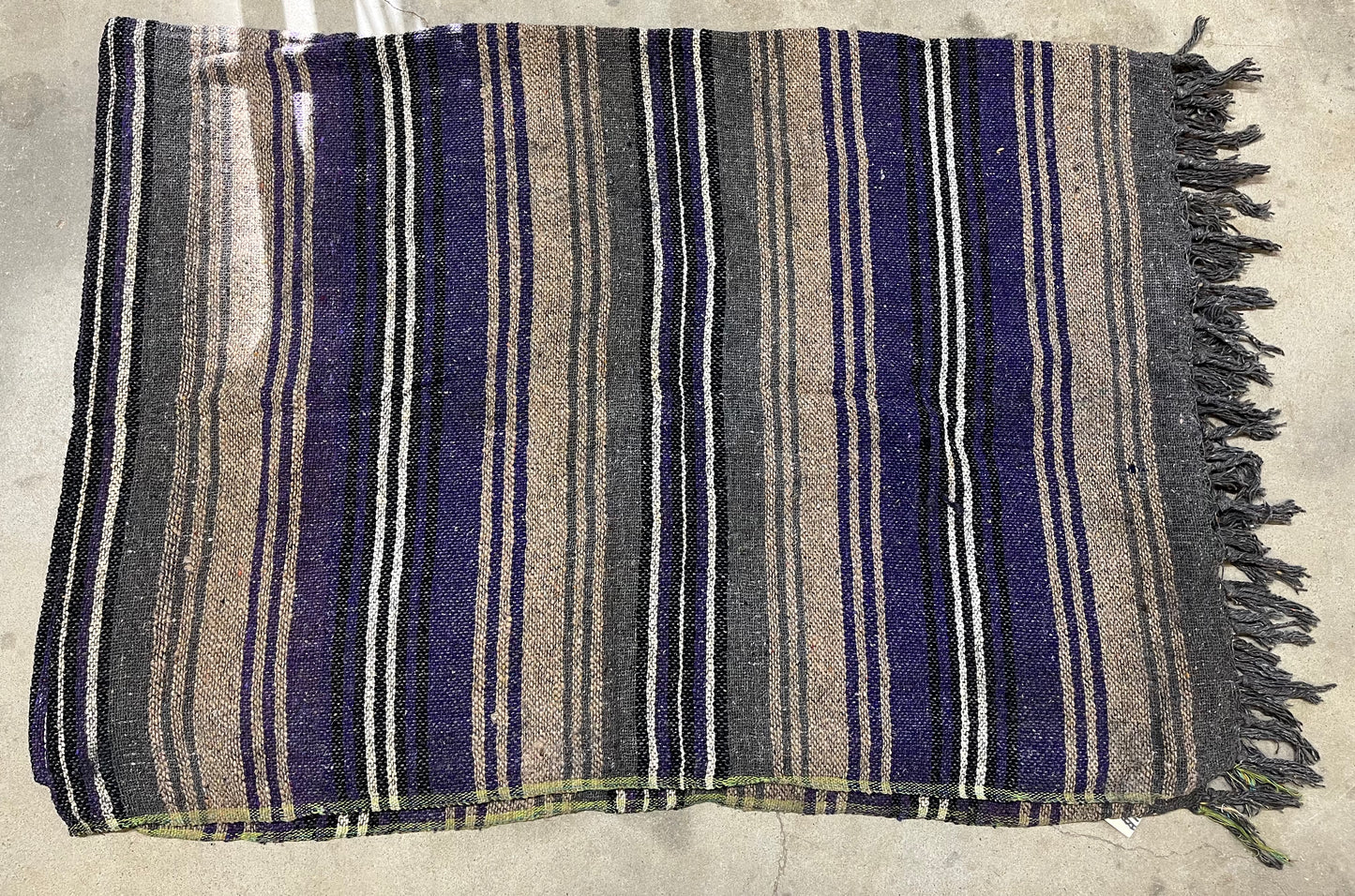 Purple Striped Saddle Blanket