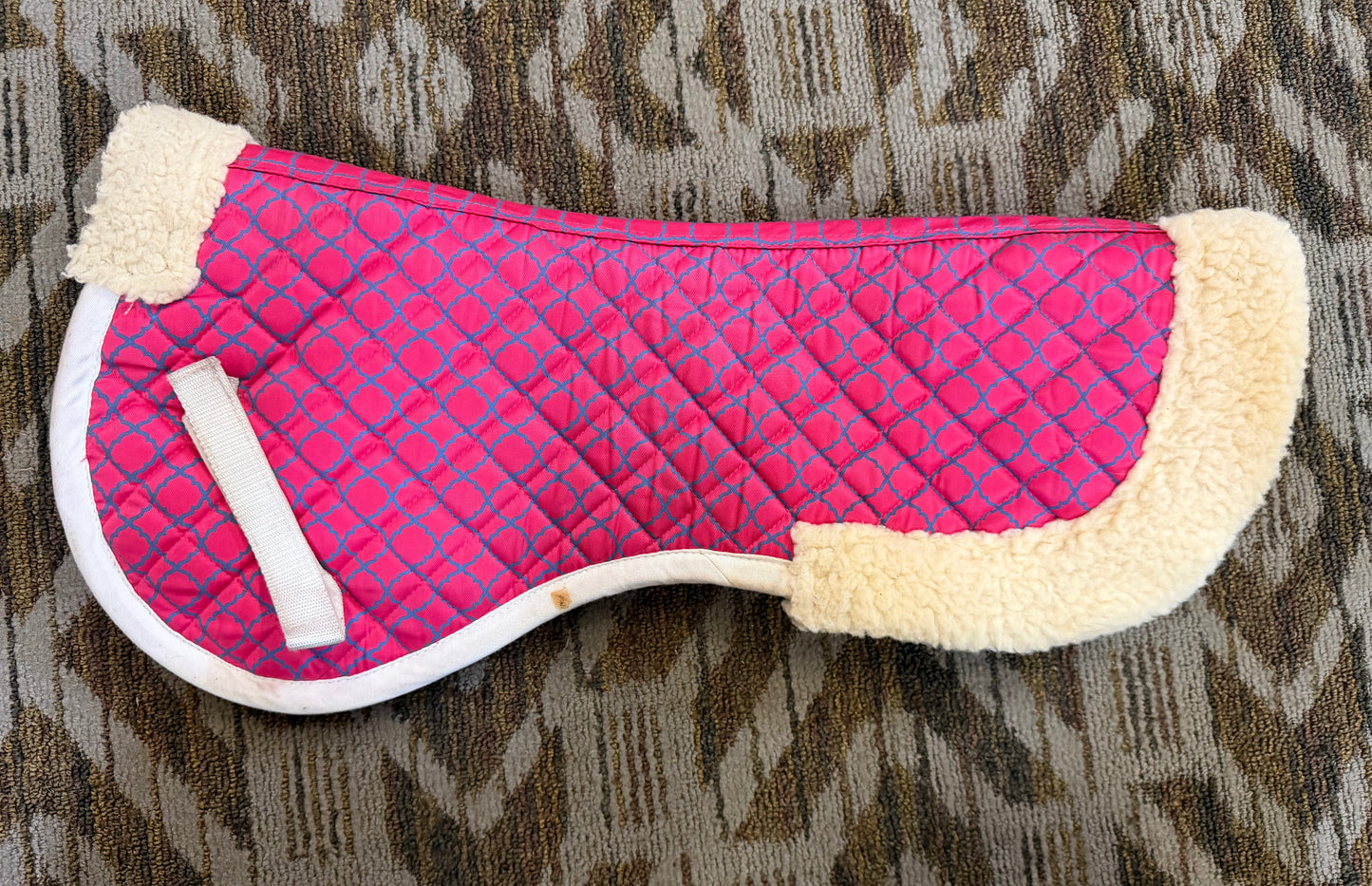 Pink Fleece Half Pad