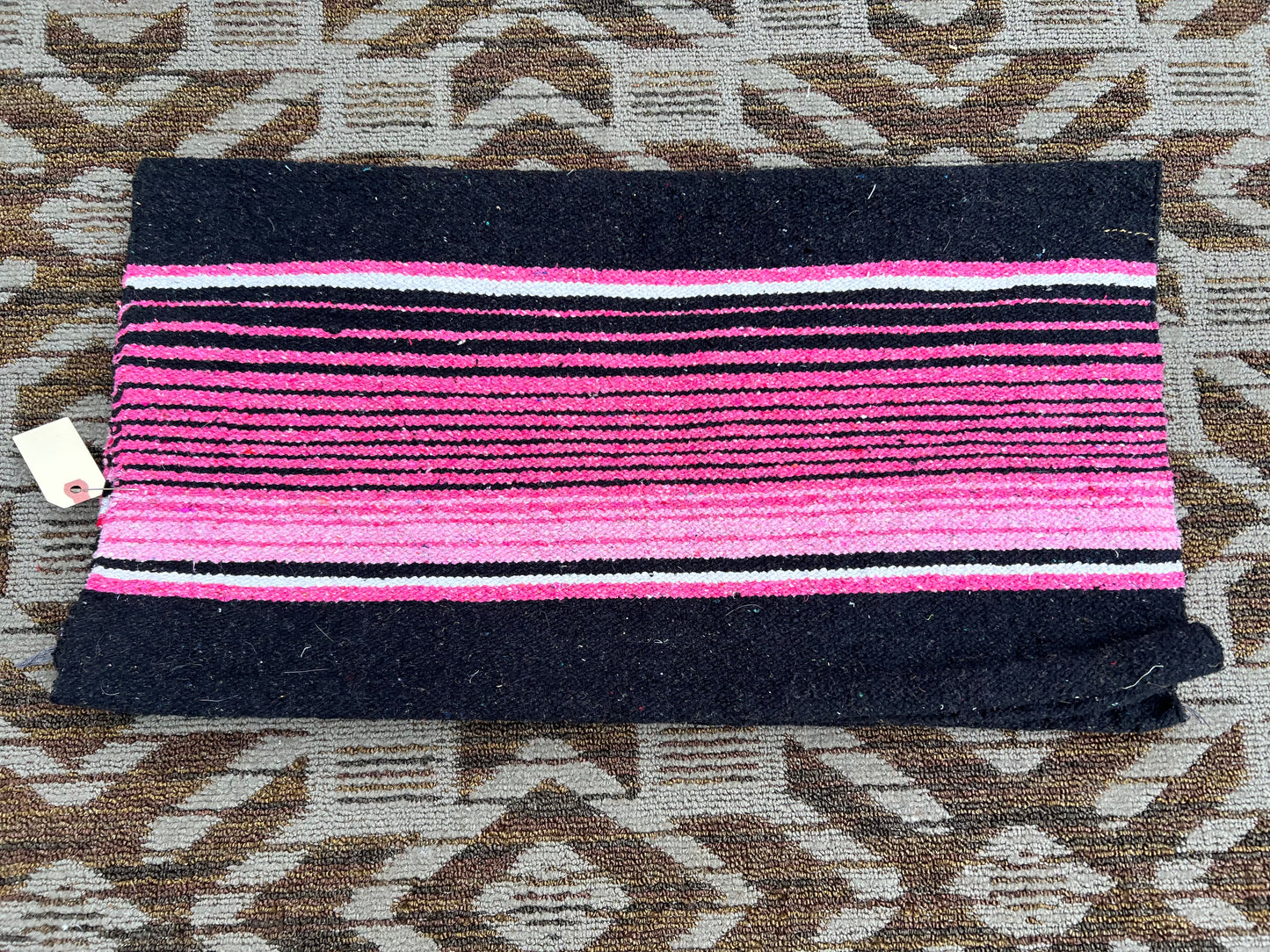 Pink/Black Saddle Blanket