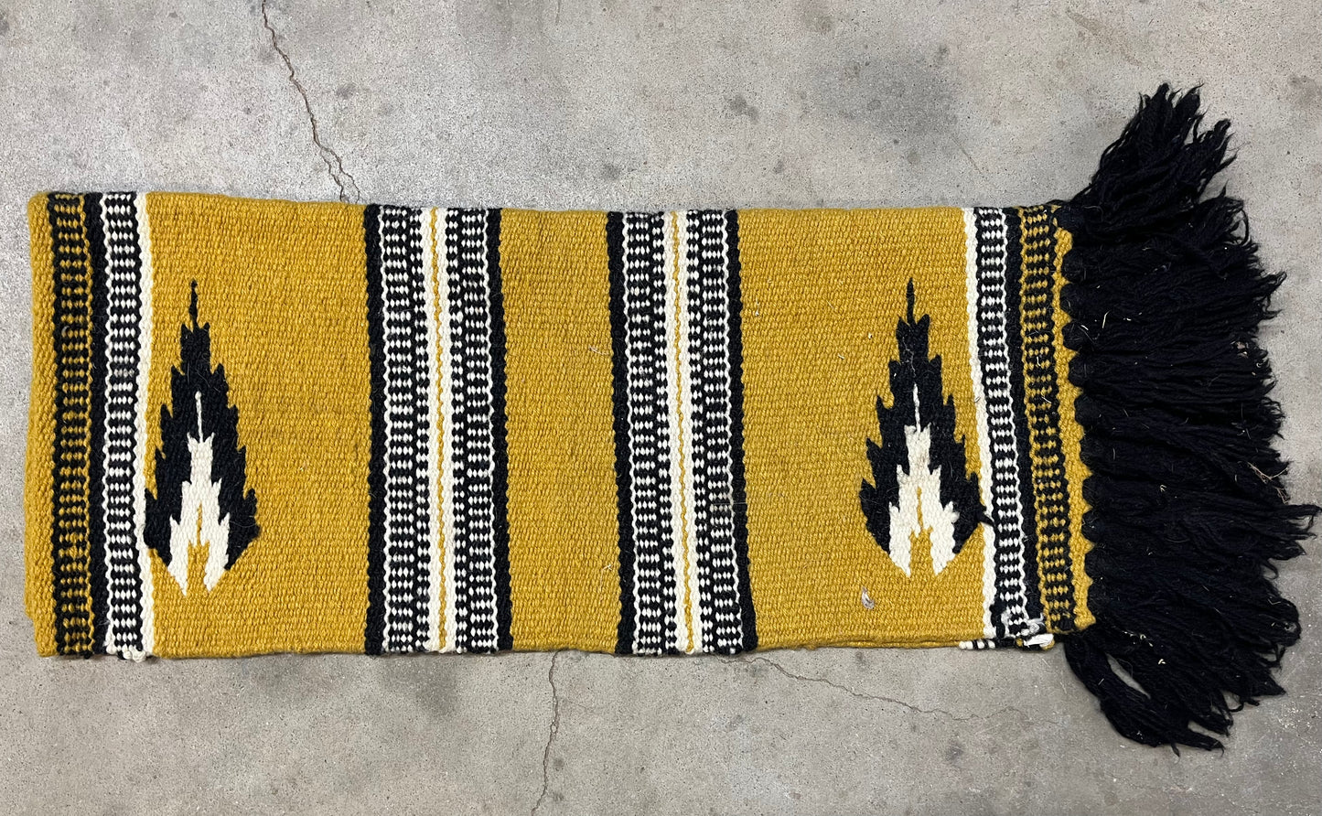 Yellow & Black Saddle Blanket