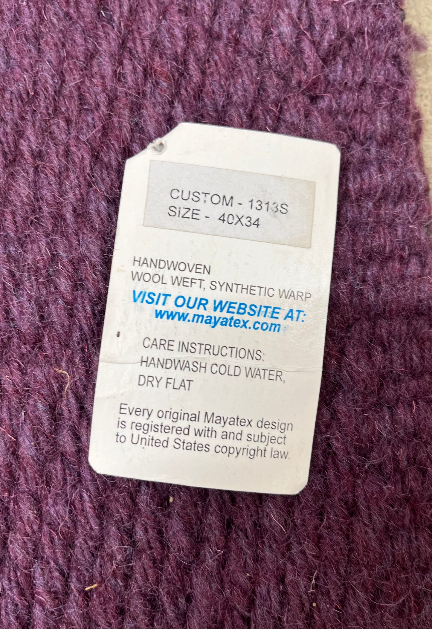 Mayatex Purple Saddle Blanket