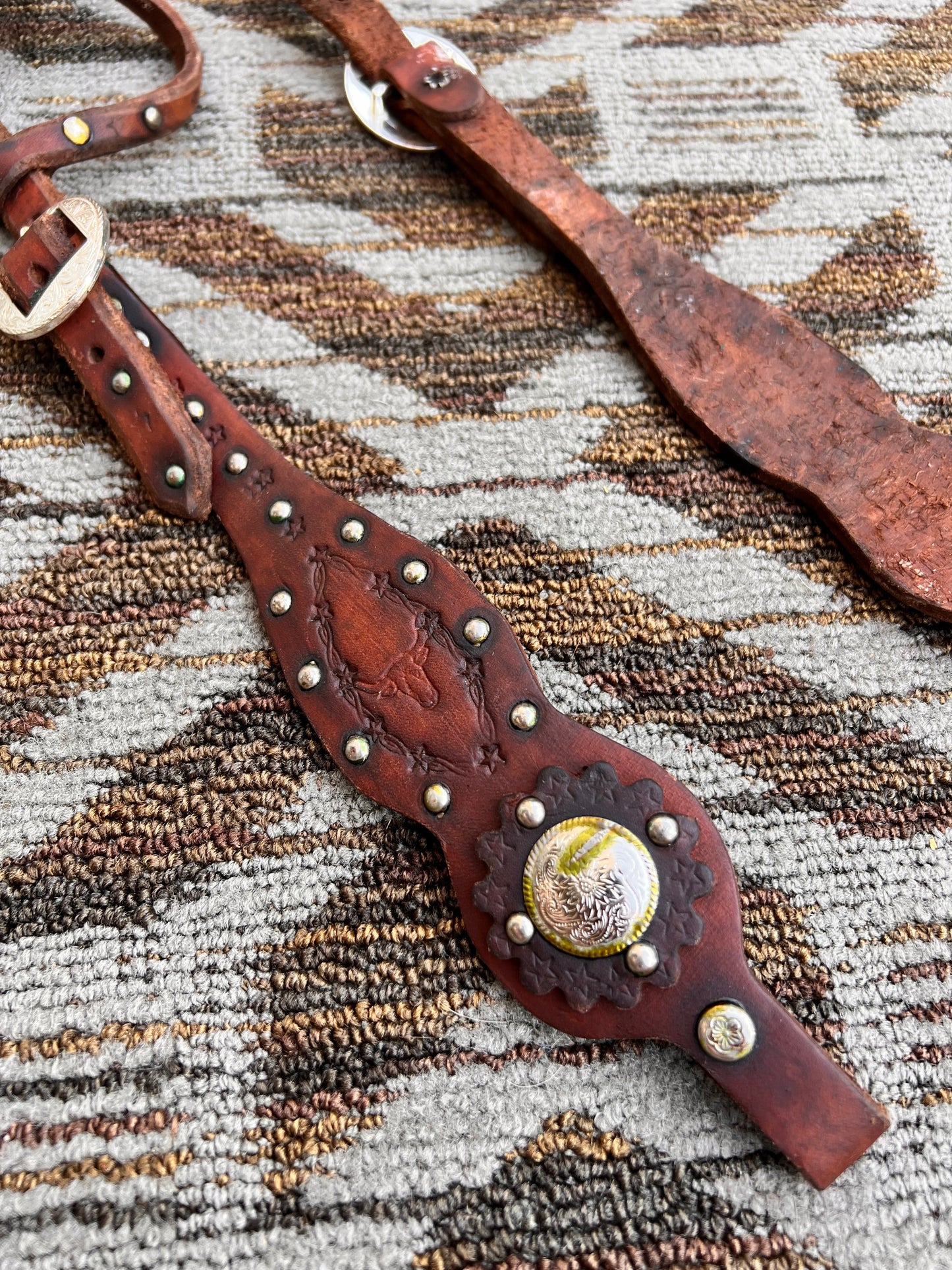 Tooled One Ear Headstall