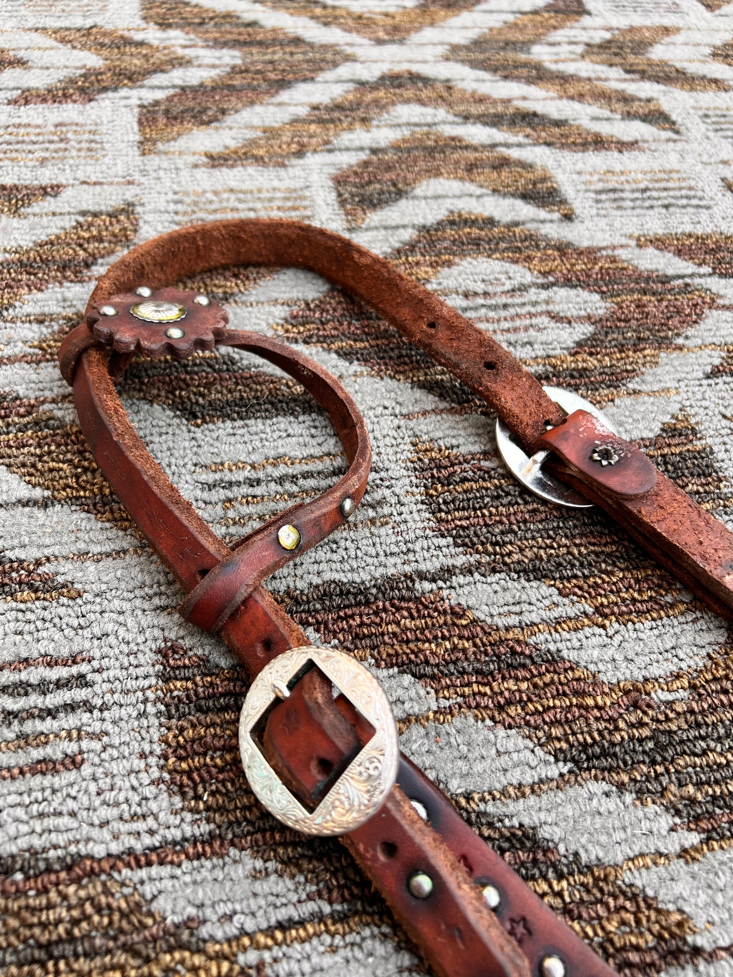 Tooled One Ear Headstall