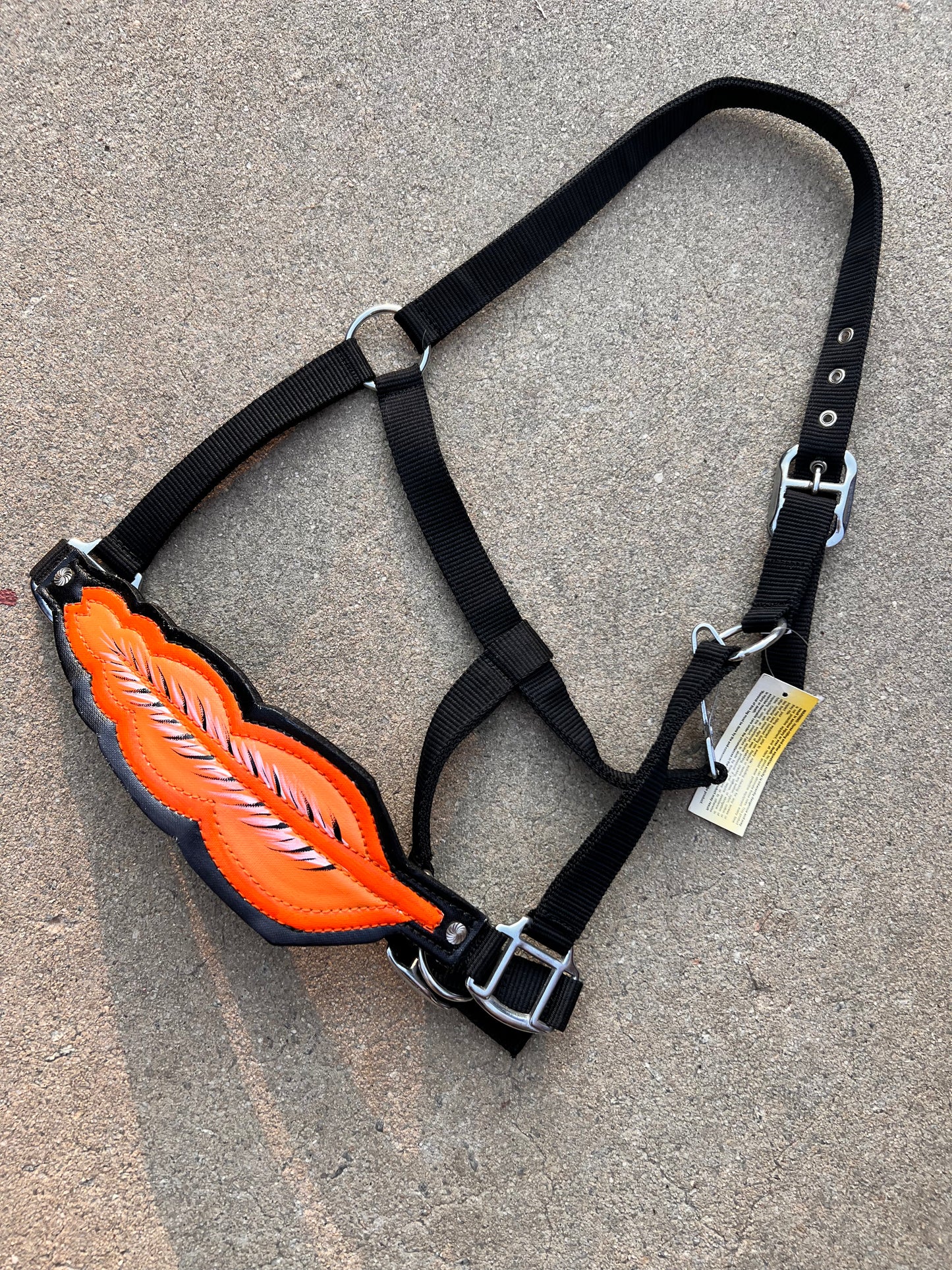 Showman Orange Bronc Halter