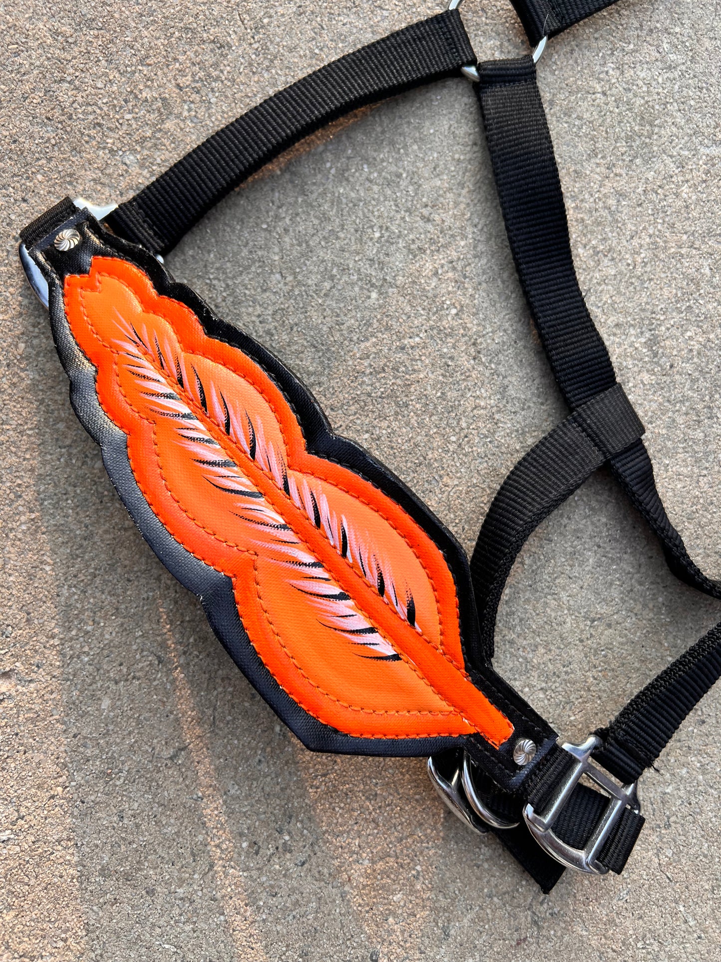 Showman Orange Bronc Halter