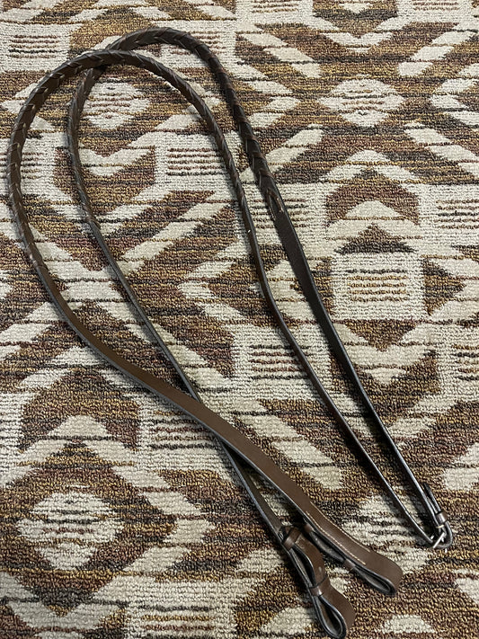 Wide Brown Laced Reins