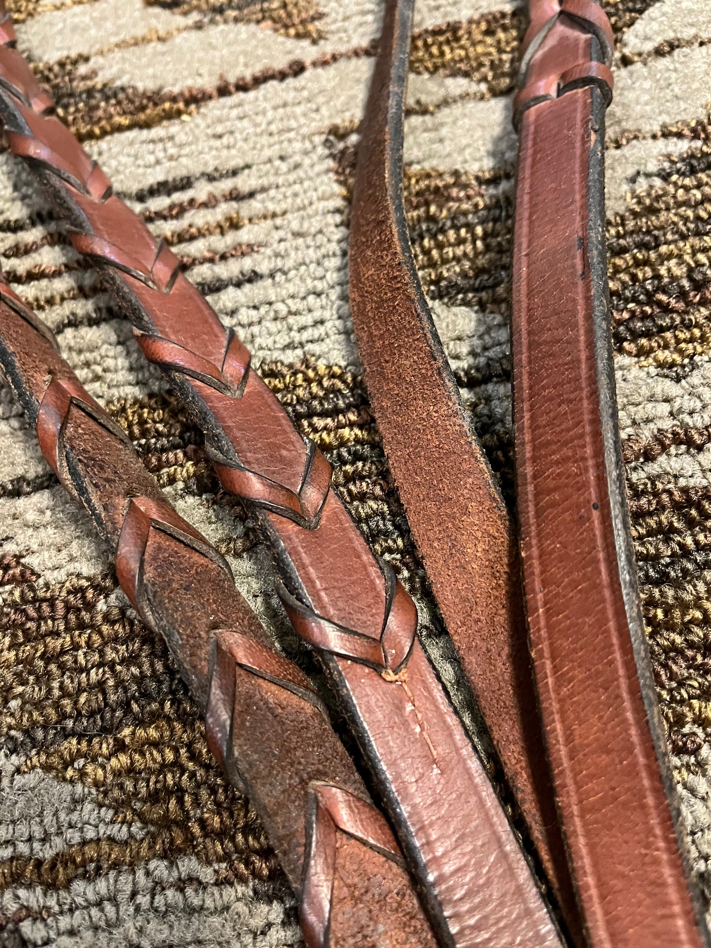Chestnut Laced Reins