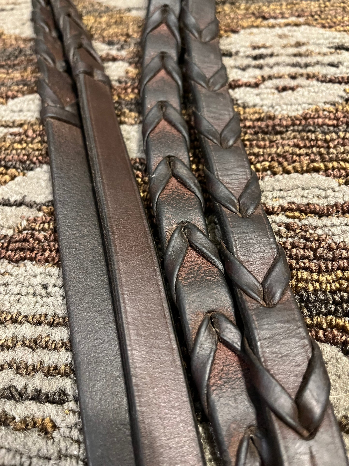 Dark Brown Laced Reins