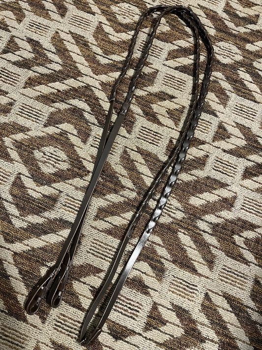 Draft Brown Laced Reins