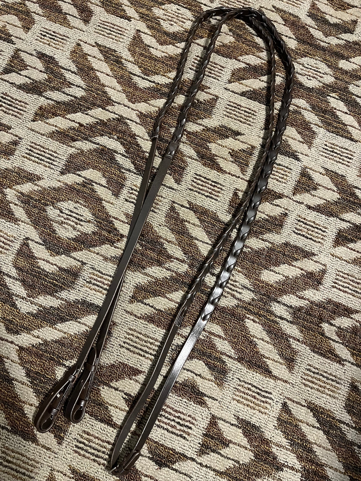 Draft Brown Laced Reins