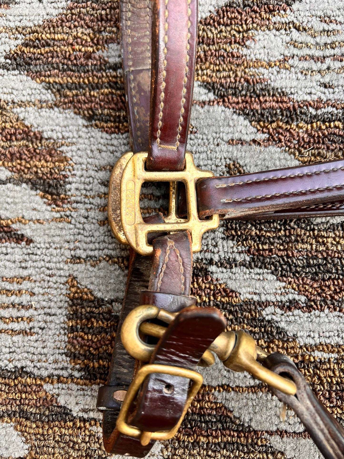 Perri’s Double Clip Leather Halter