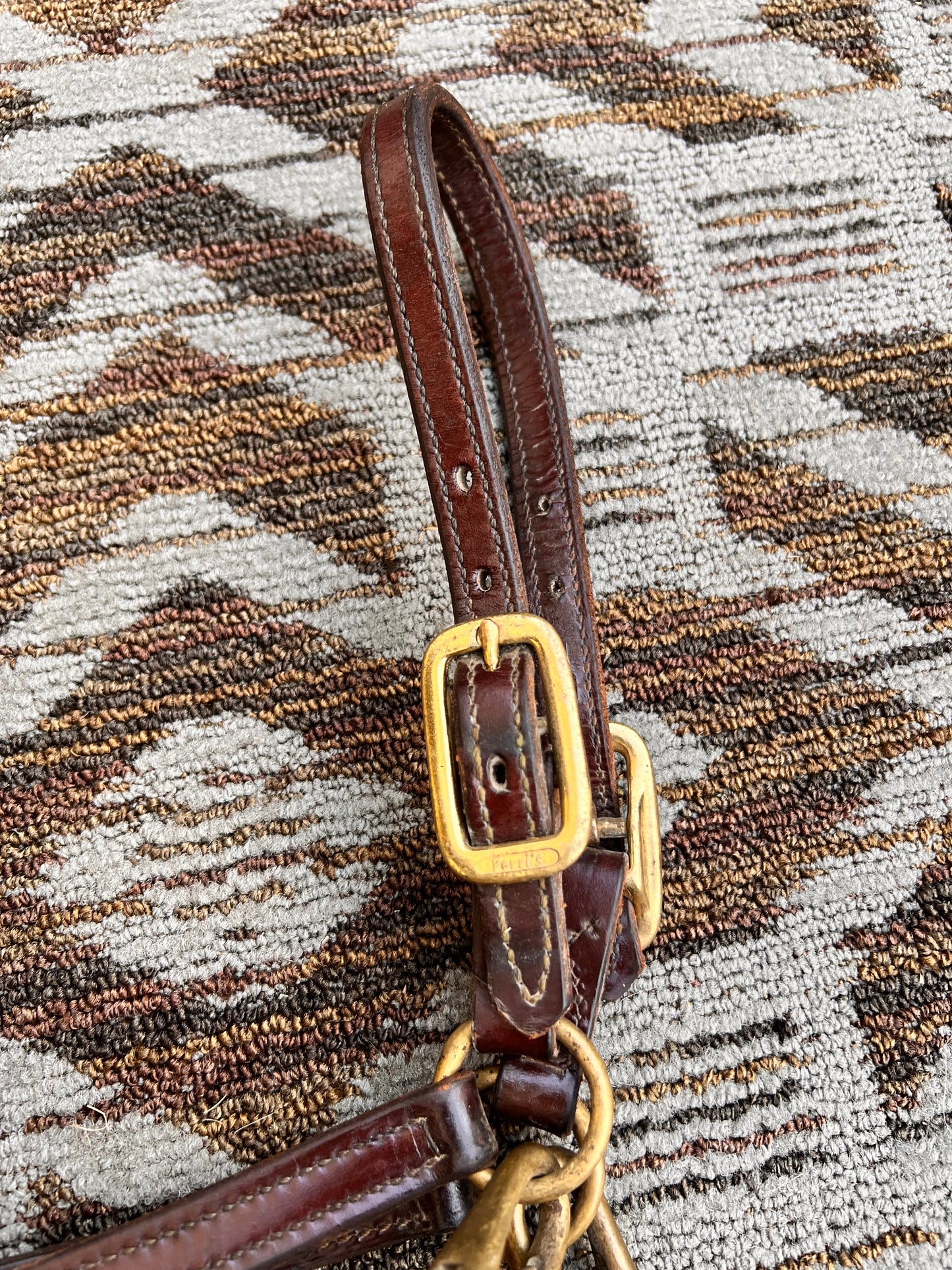 Perri’s Double Clip Leather Halter