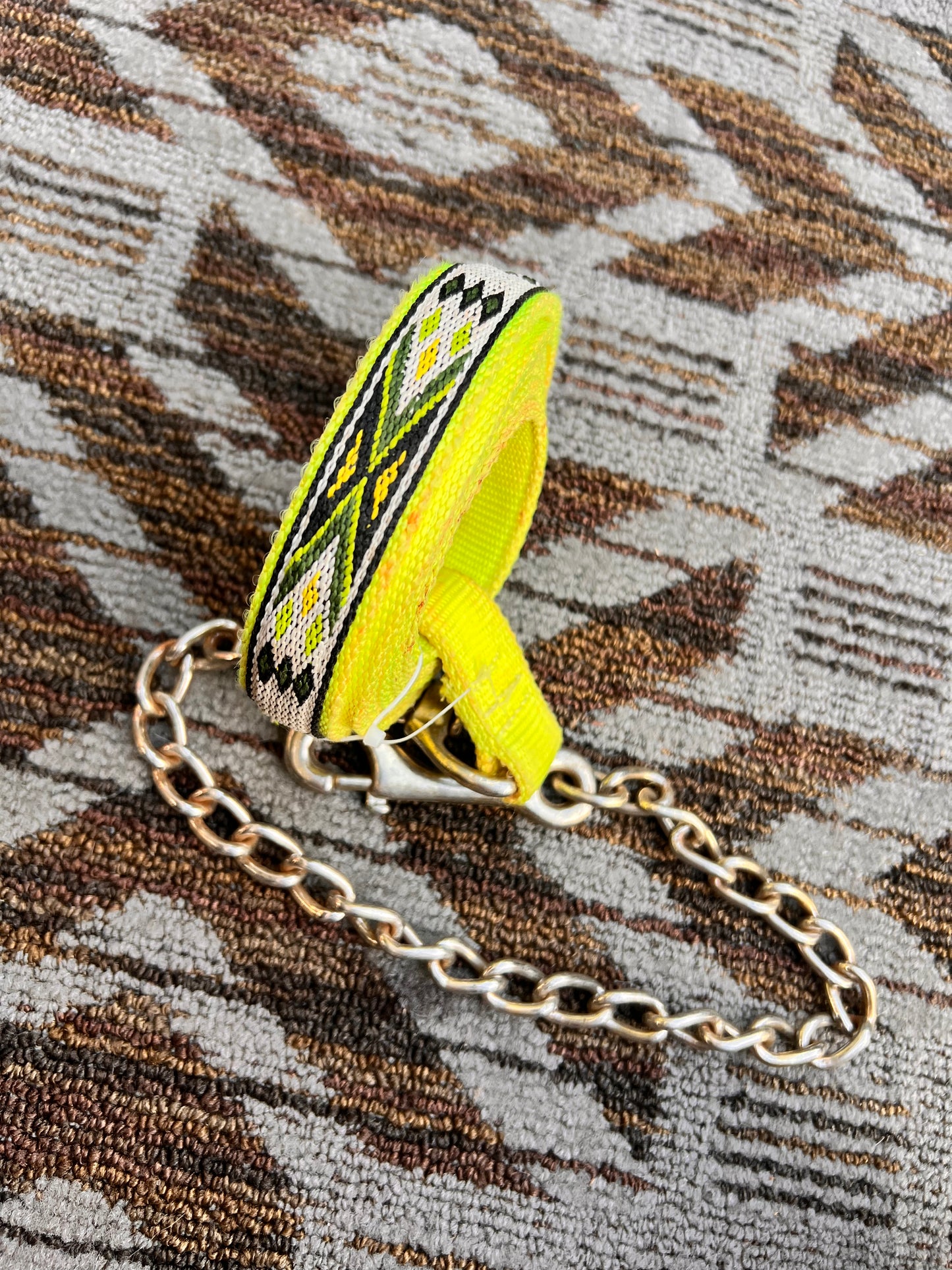 Neon Nylon Lead w/ Chain