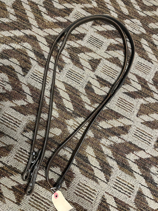 Grippy Leather Curb Reins