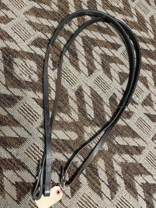 Equus Black Rubber Reins