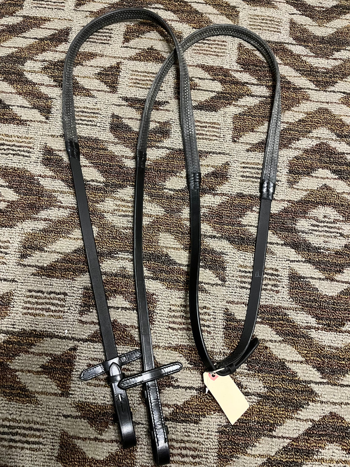 Black Rubber Reins