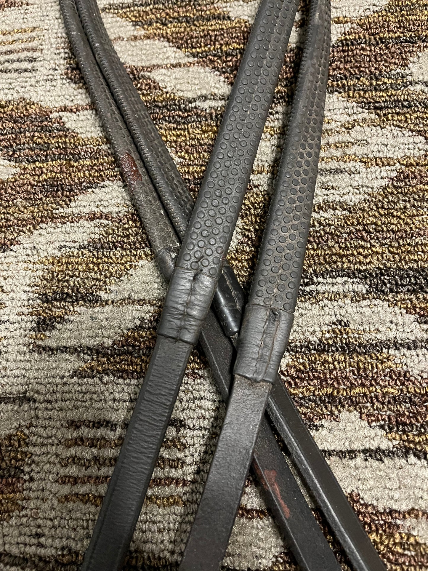 Black Rubber Reins