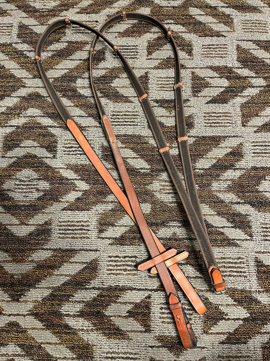 Chestnut Grippy Webbed Reins