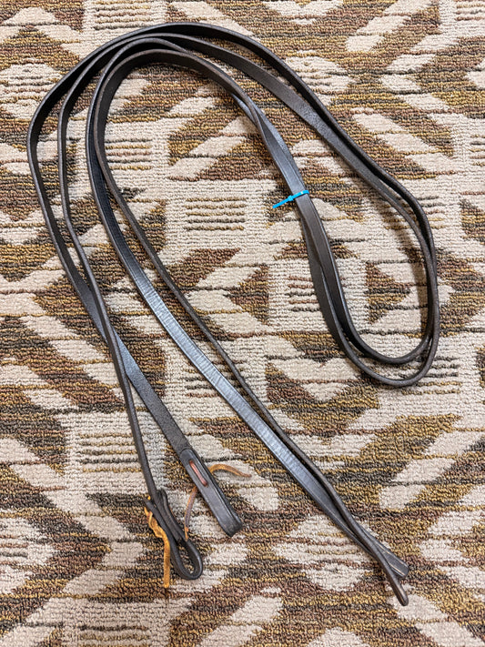 Black Leather Split Reins