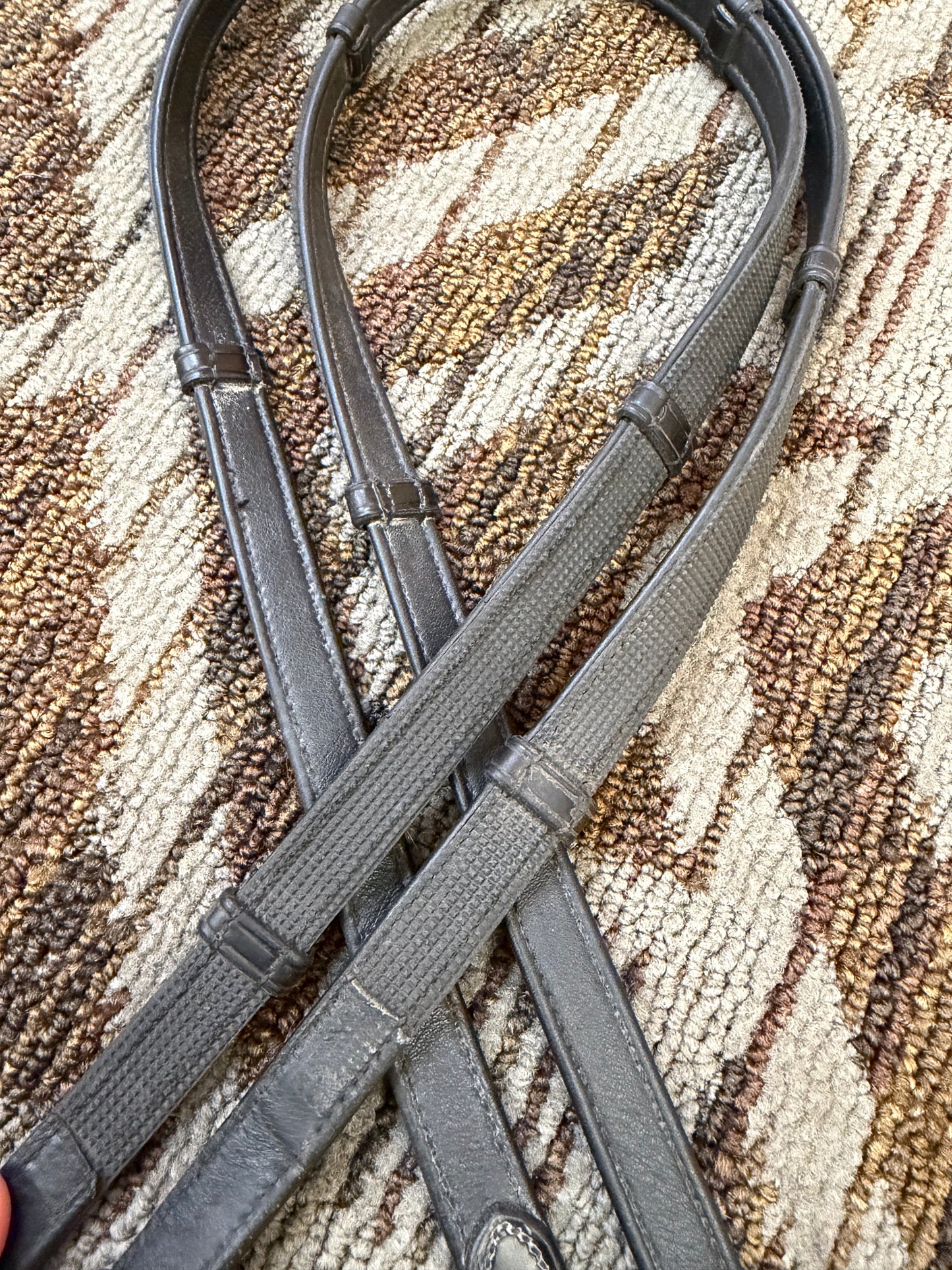 Grippy Leather Reins w/ Hand Stops