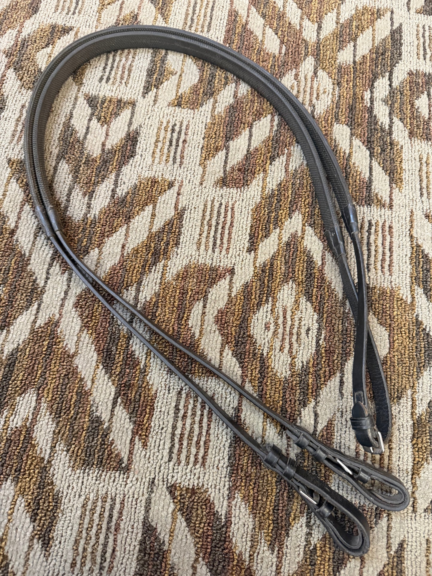 Black Rubber Reins