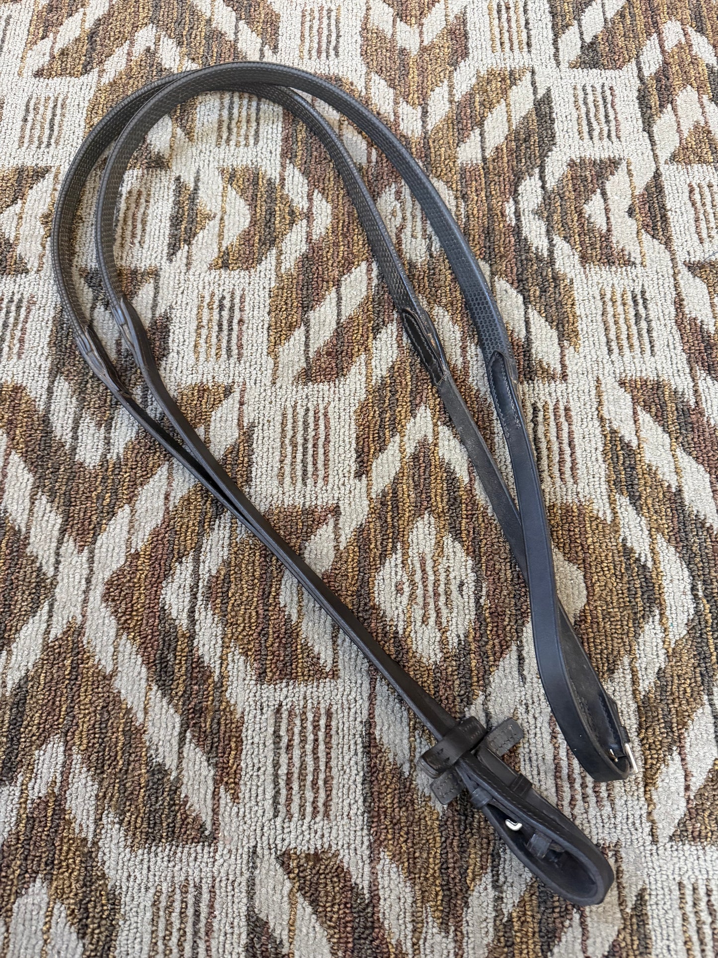 Black Rubber Reins