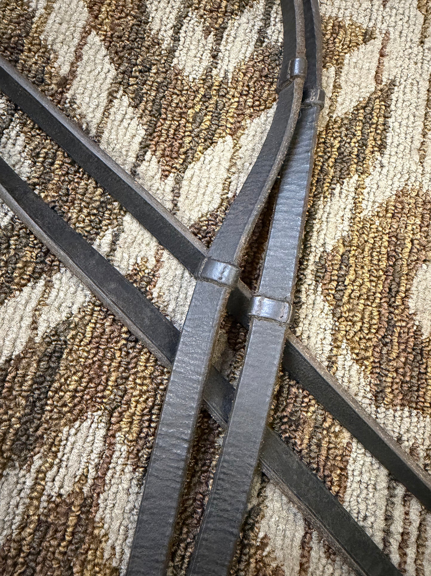 Black Leather Reins w/ Hand Grips
