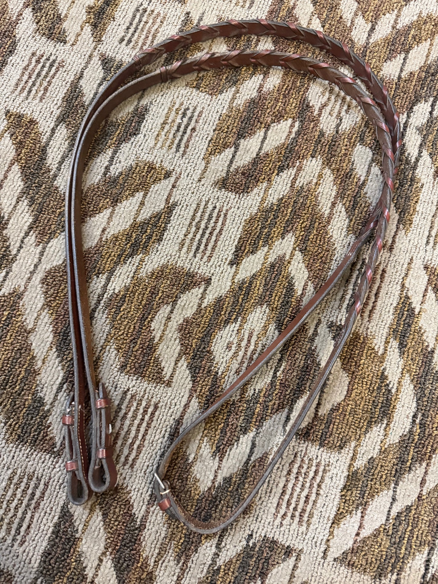 Chestnut Laced Reins