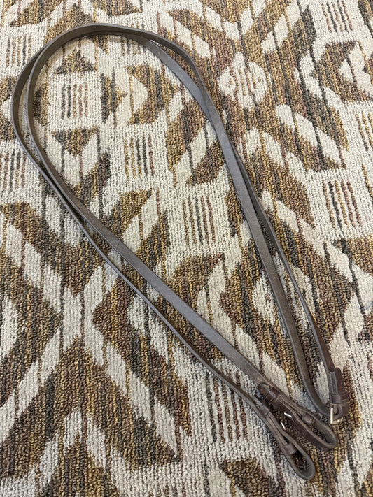 Soft Brown Leather Curb Reins