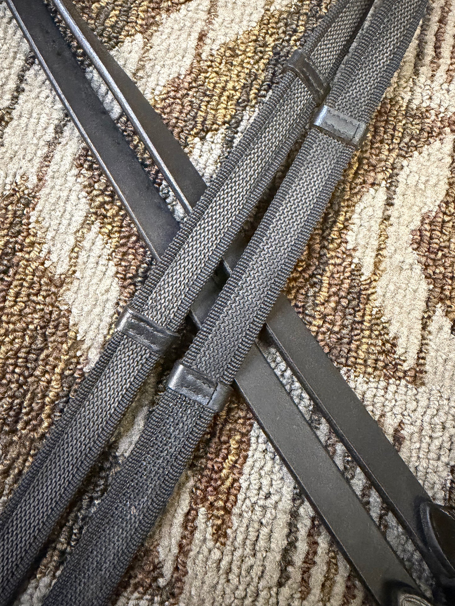 Black Grippy Webbed Reins