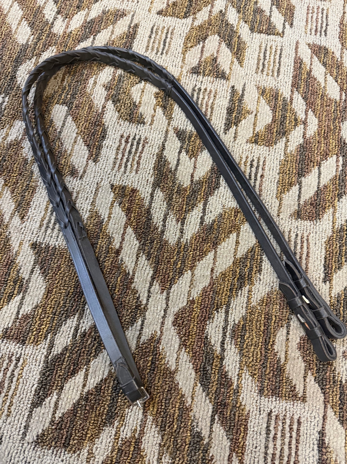 Black Laced Pony Reins