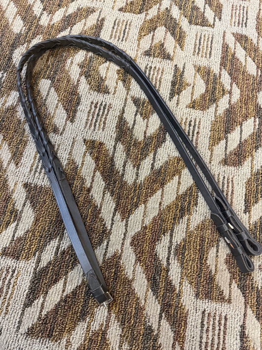 Black Laced Pony Reins