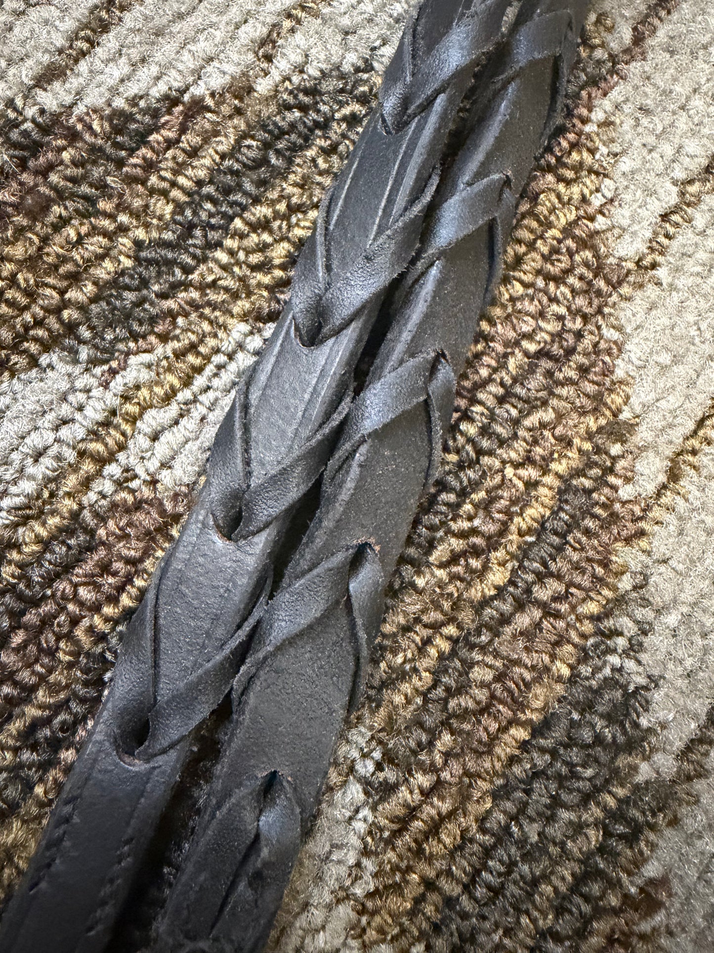 Black Laced Pony Reins