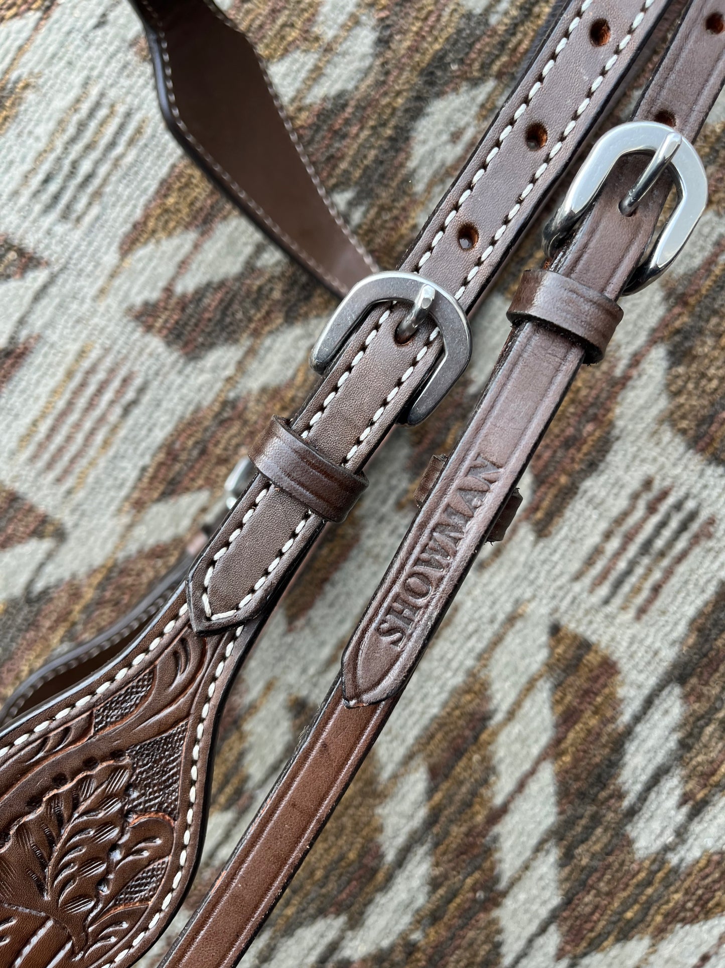 Showman Dark Oil Headstall