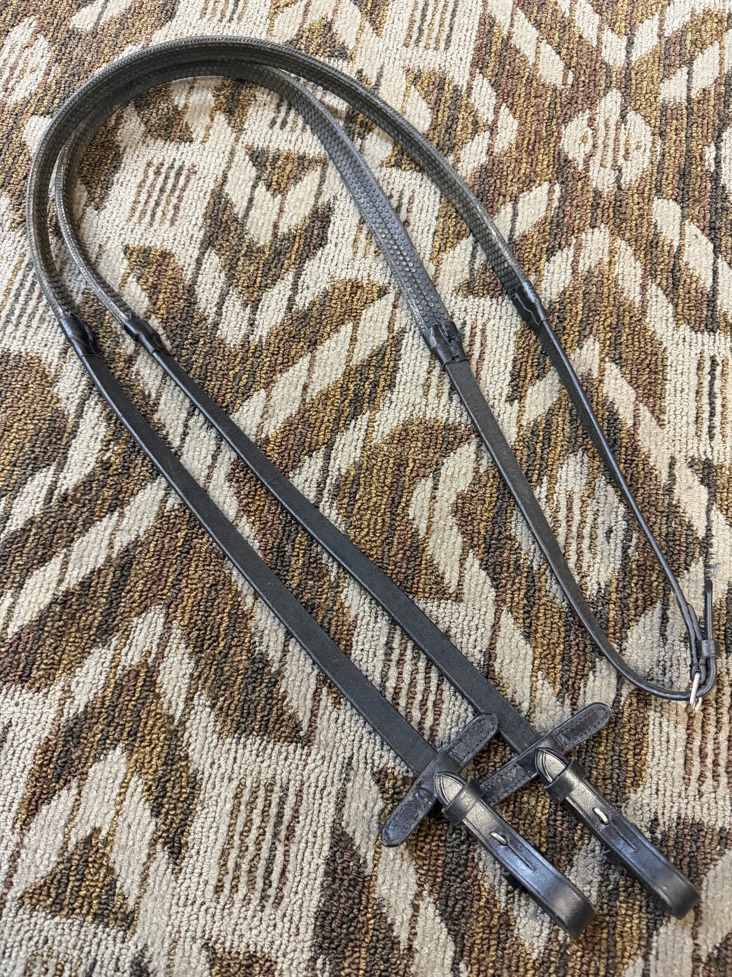 Black Rubber Reins