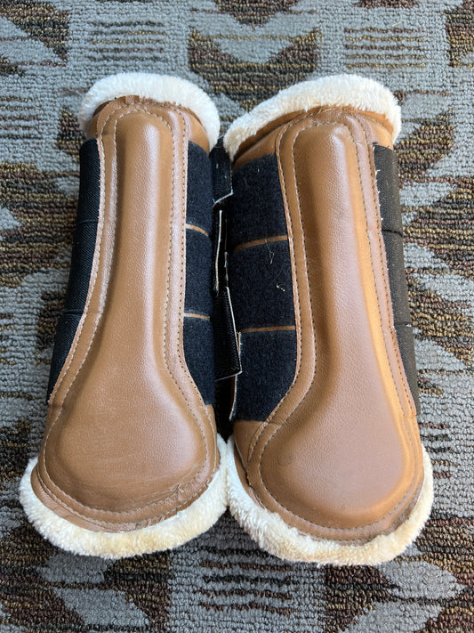 Brown Fleece Boots - S