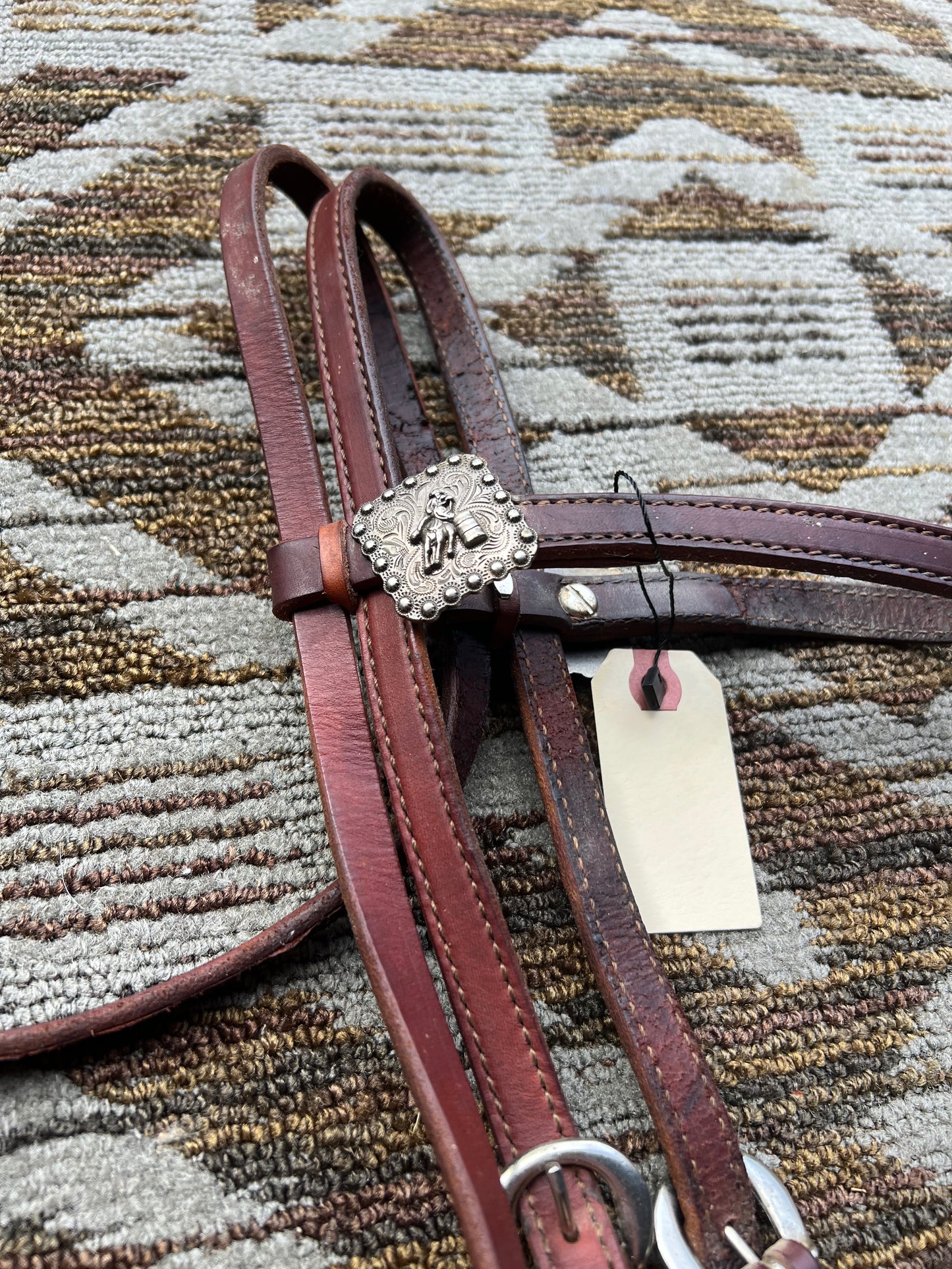 Leather Barrel Racing Headstall