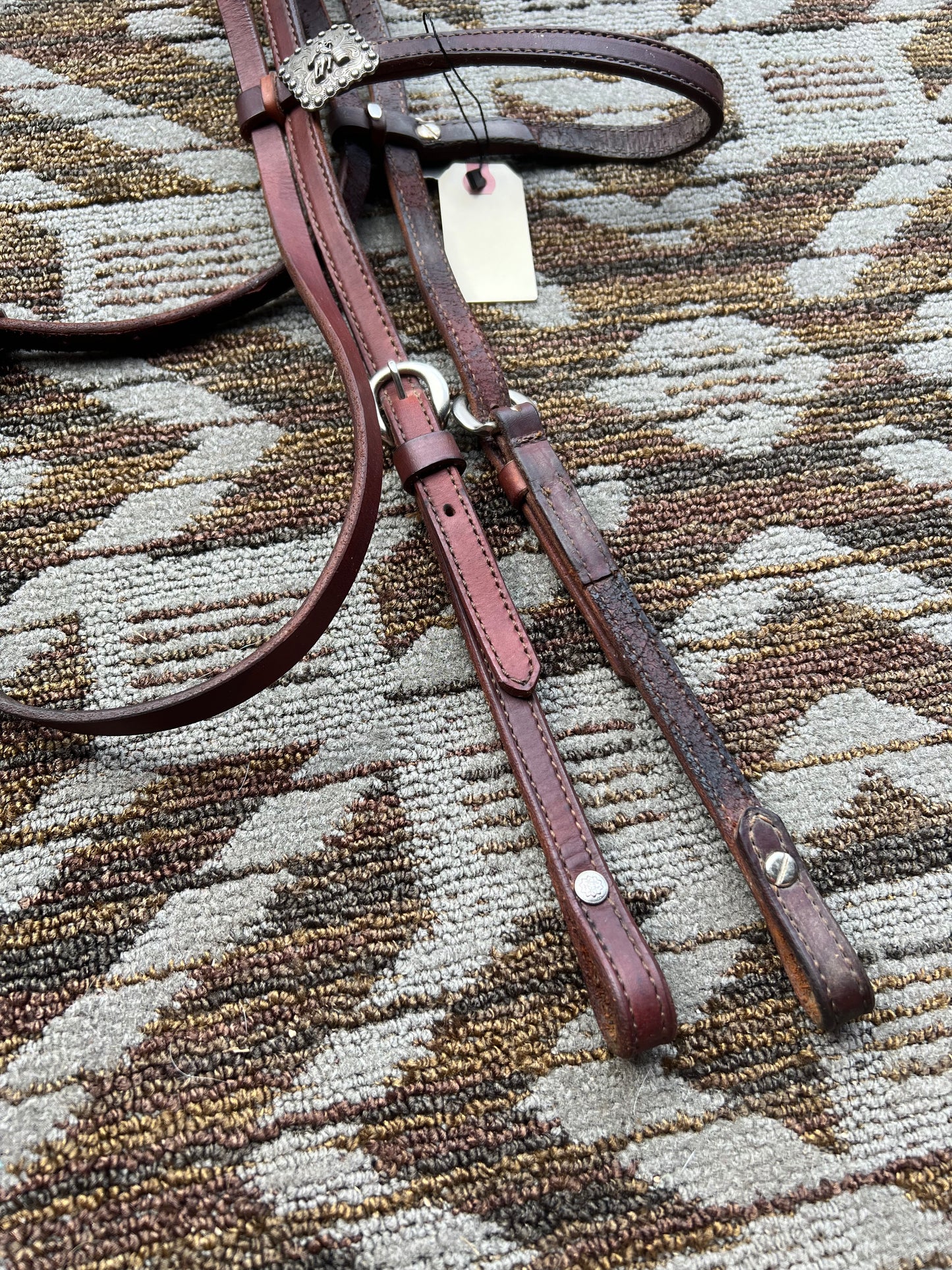 Leather Barrel Racing Headstall