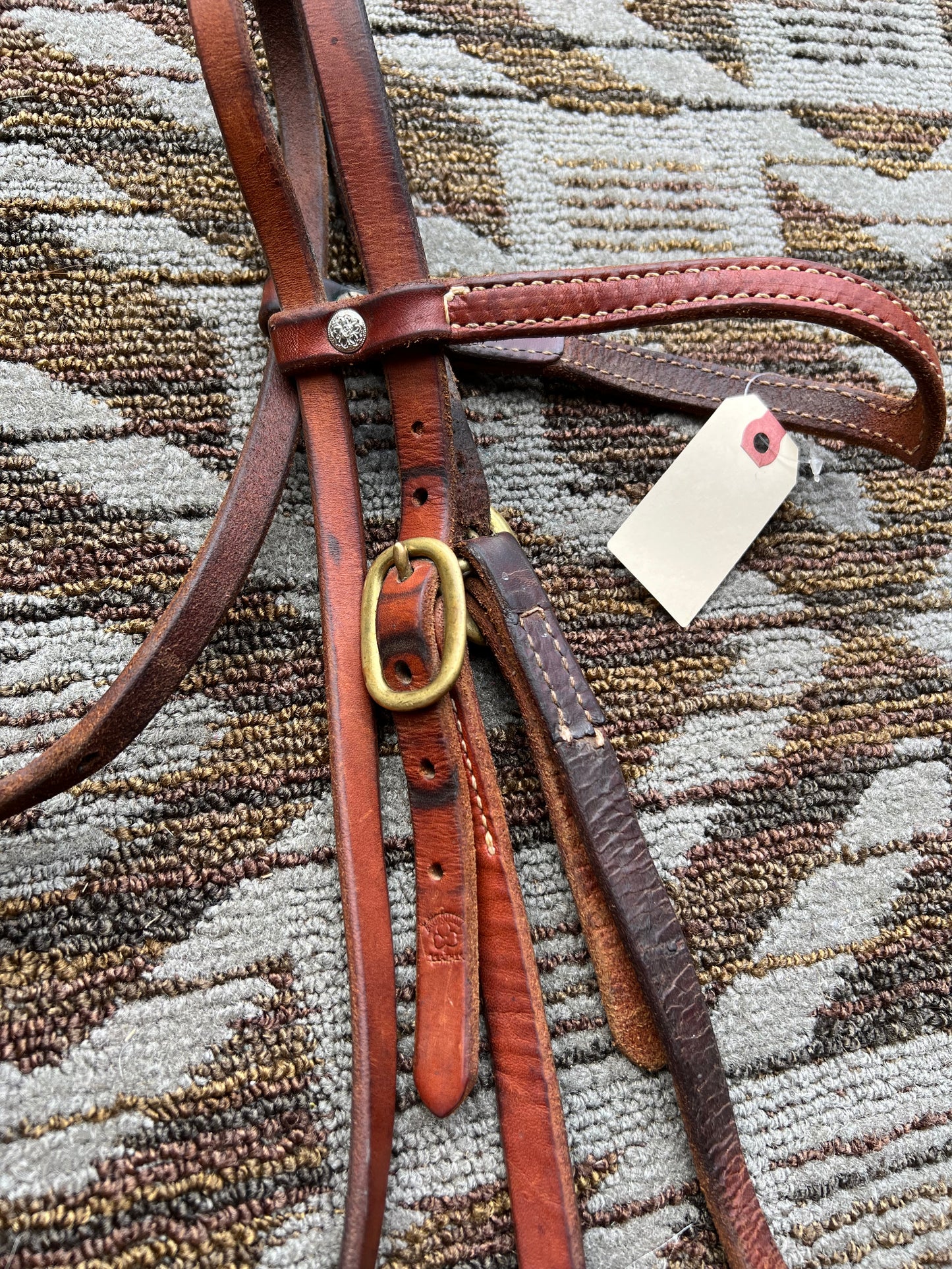 Murphy Leather Headstall w/ V Browband