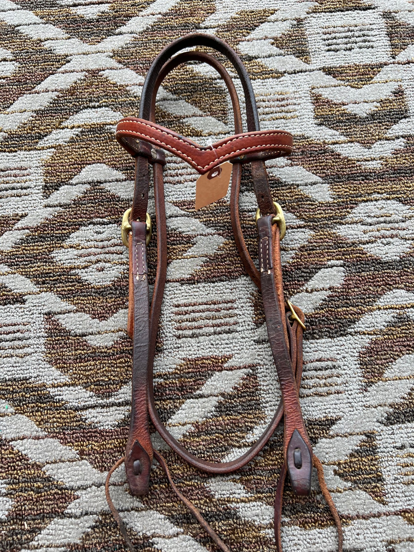 Murphy Leather Headstall w/ V Browband