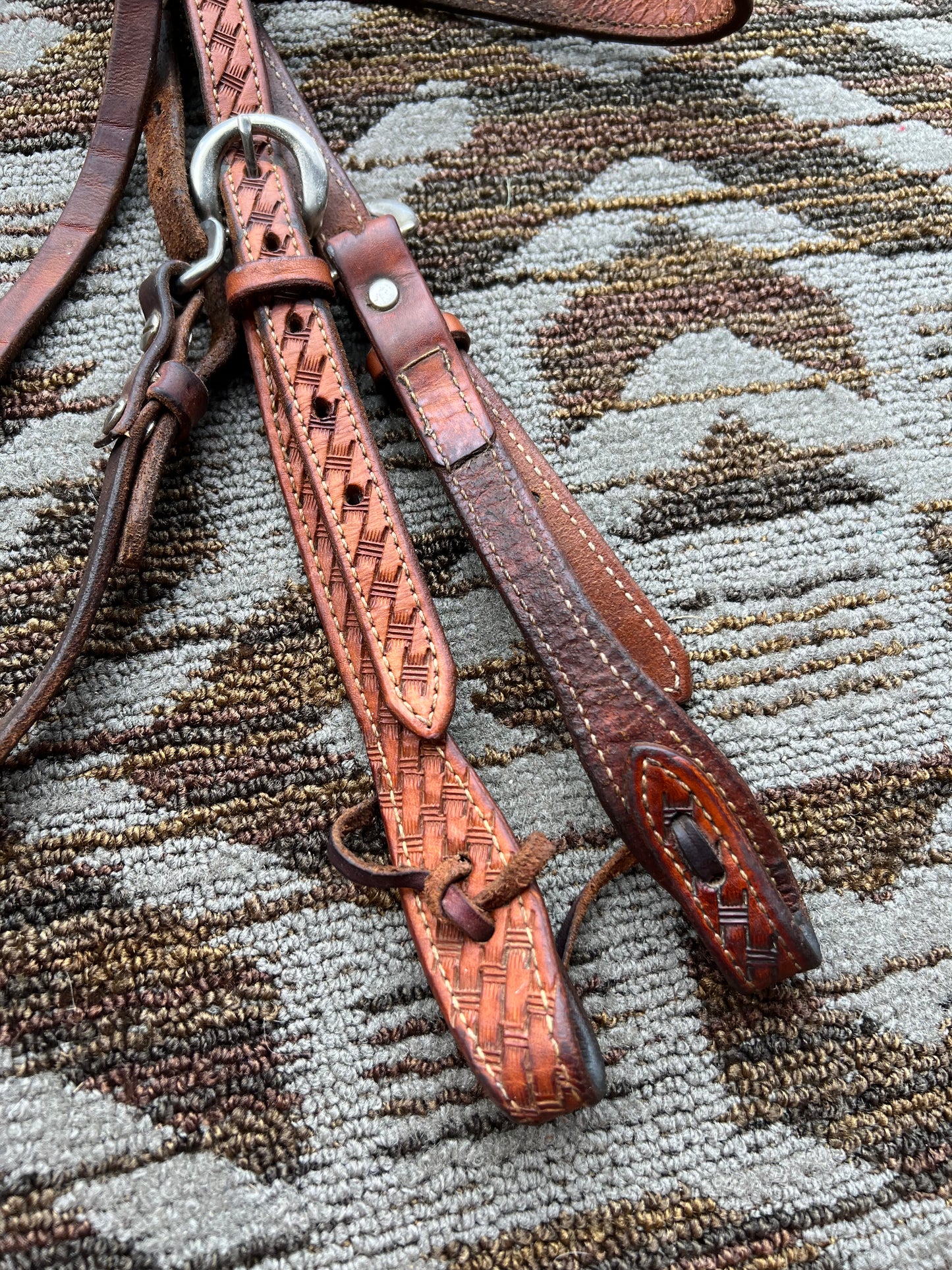 Tooled Leather Headstall