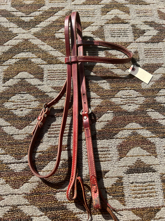 Red Leather Headstall