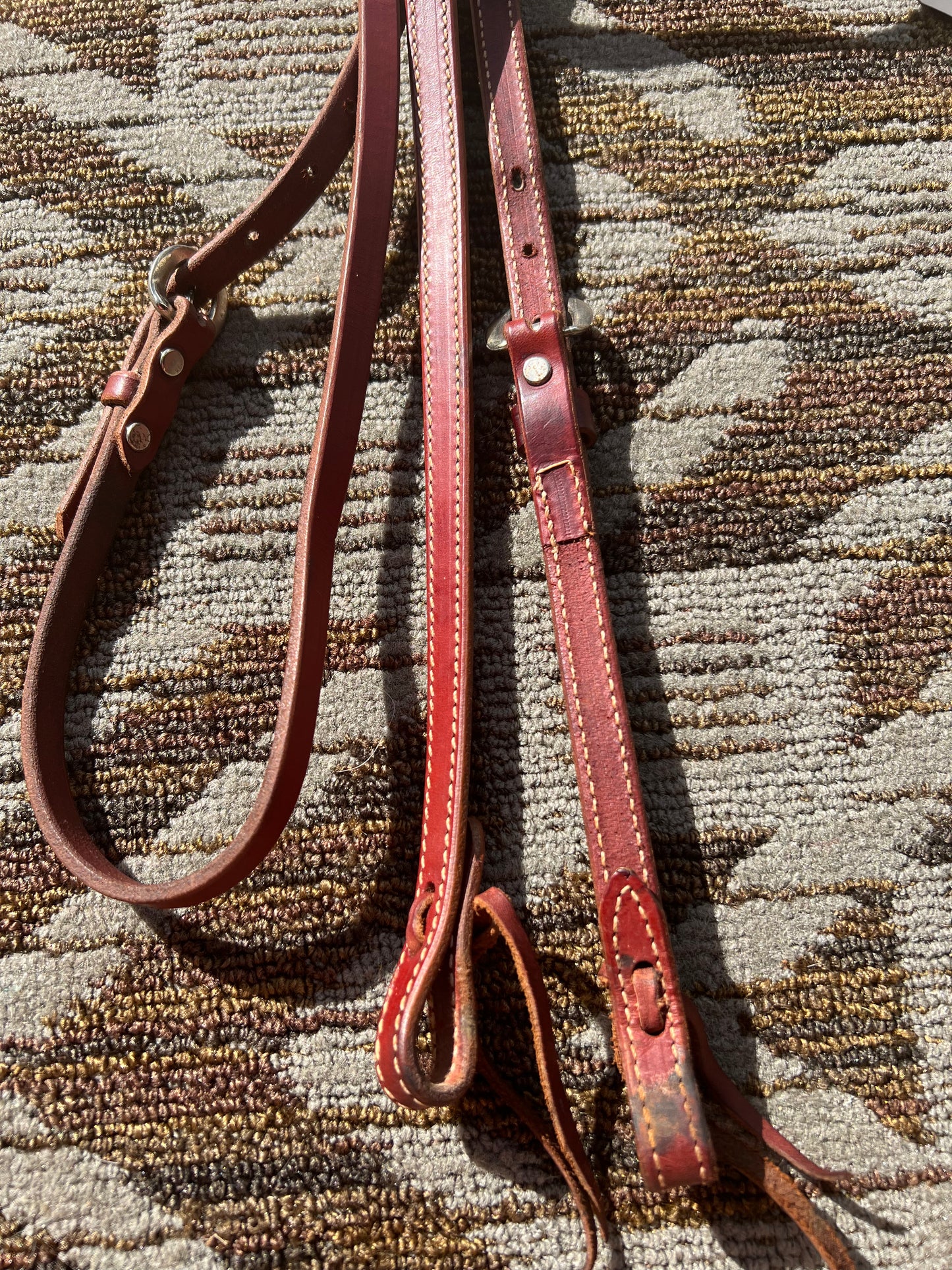 Red Leather Headstall