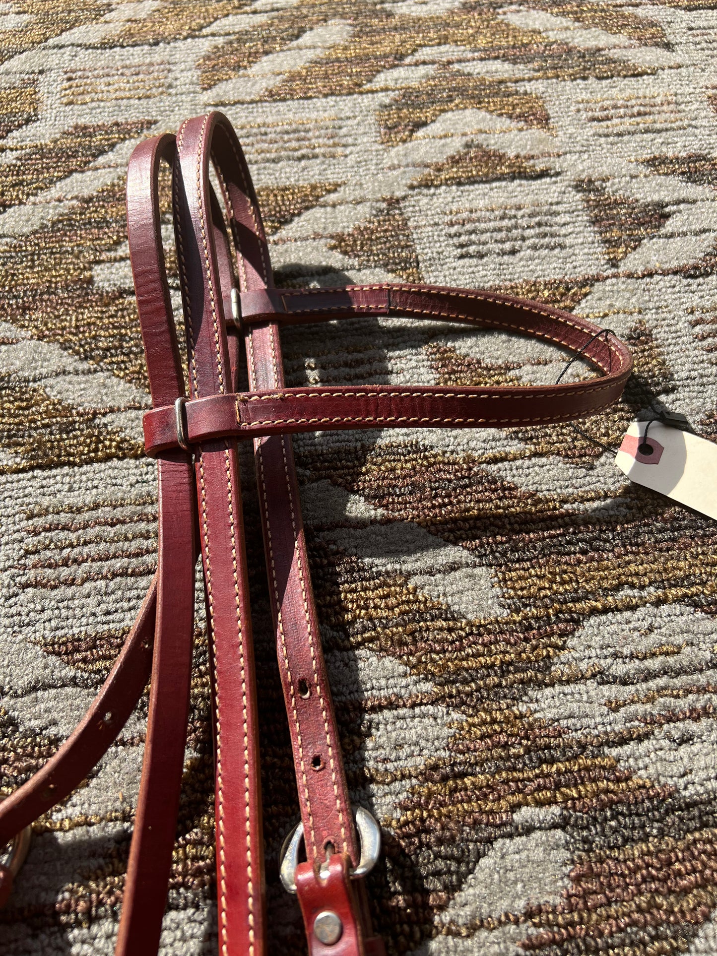 Red Leather Headstall