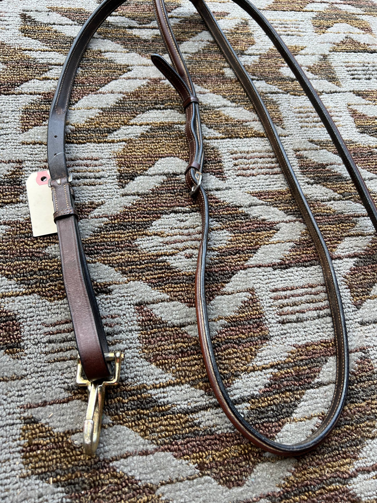 Brown Fancy Stitched Standing Martingale