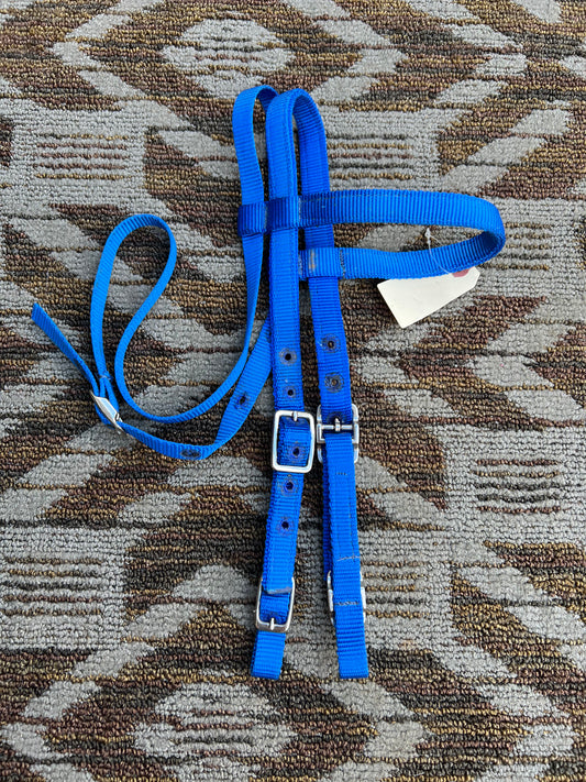 Blue Nylon Pony Headstall