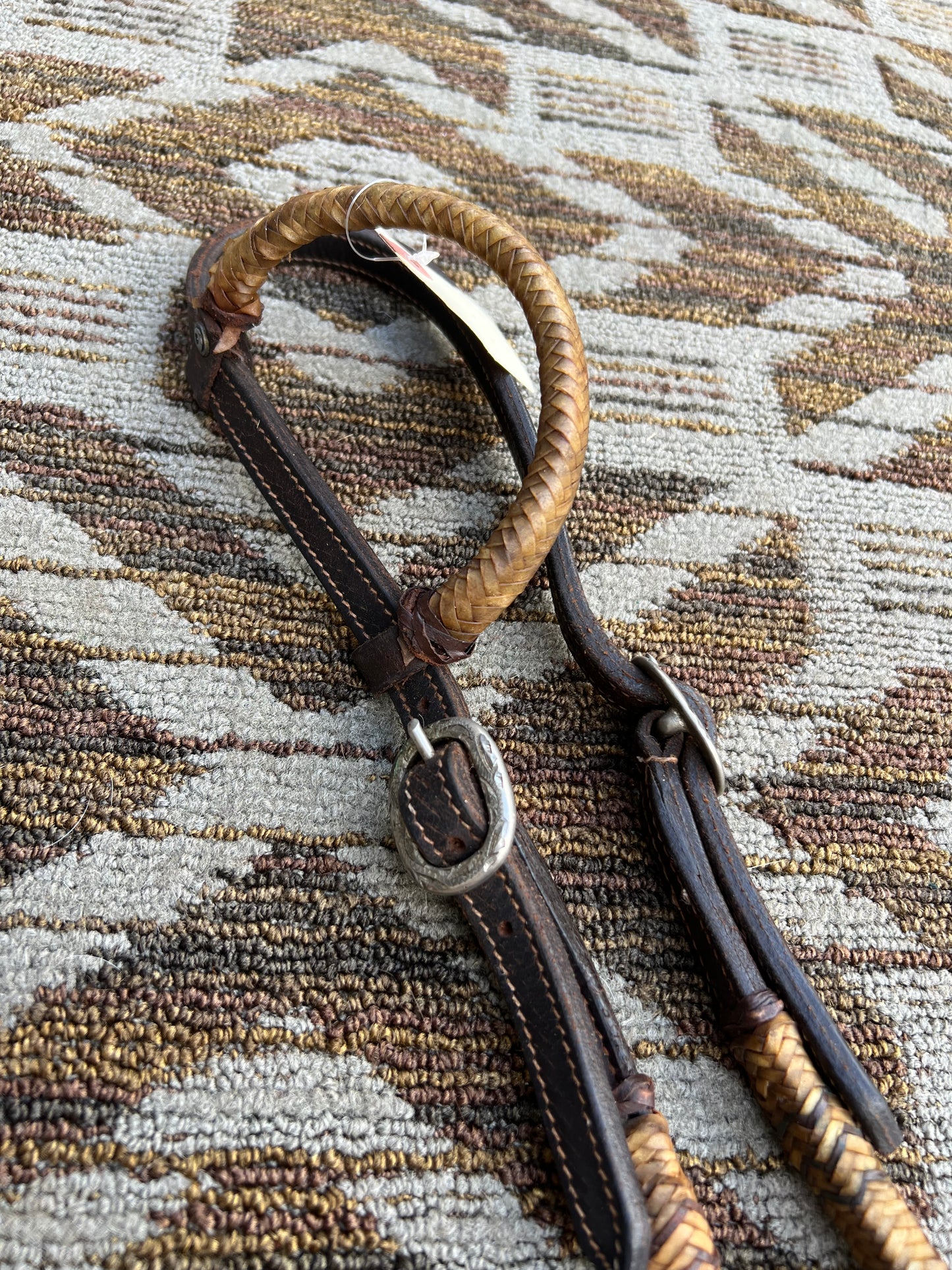 Leather Headstall w/ Rawhide Accents